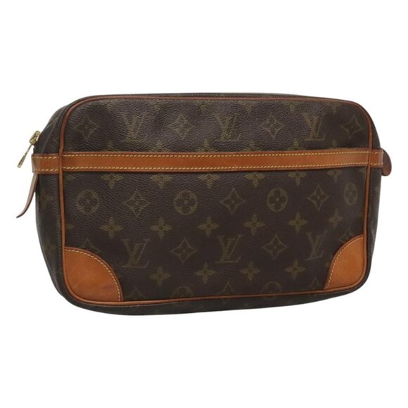 LOUIS VUITTON Monogram Compiegne 28 Clutch Bag - Picture 1 of 16